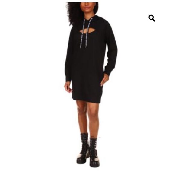 MICHAEL KORS
Cutout Hoodie Dress In Black, Small - Picture 1 of 4
